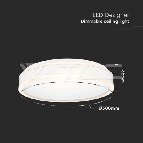 LED Осветител 42W Плафон 4000K Кръг Бял - изглед 5 - rZ commerce LED Осветител 42W Плафон 4000K Кръг Бял - изглед 5