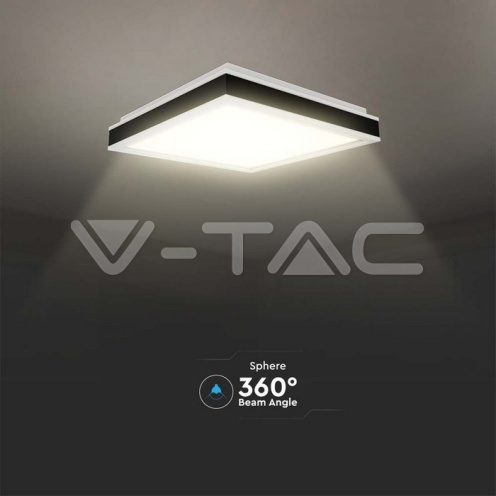 LED Осветител 38W Плафон 4000K Квадрат Черна Рамка - изглед 4 - rZ commerce LED Осветител 38W Плафон 4000K Квадрат Черна Рамка - изглед 4