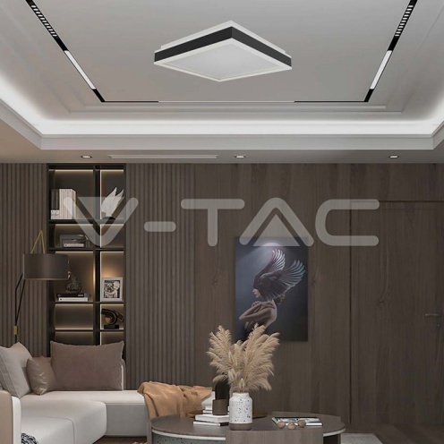 LED Осветител 38W Плафон 4000K Квадрат Черна Рамка - изглед 6 - rZ commerce LED Осветител 38W Плафон 4000K Квадрат Черна Рамка - изглед 6
