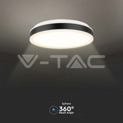 LED Осветител 42W Плафон 4000K Кръг Черен - изглед 4