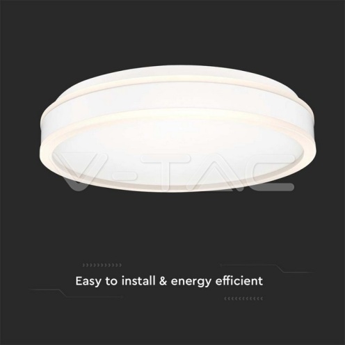 LED Осветител 38W Кръг за Таван Бяла Рамка 4000K - изглед 2 - rZ commerce LED Осветител 38W Кръг за Таван Бяла Рамка 4000K - изглед 2