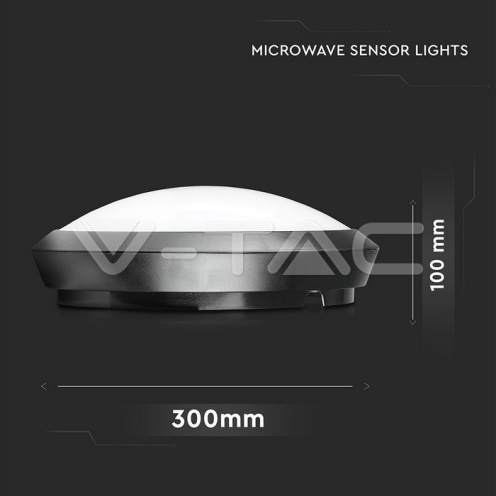 12W LED Плафон Мicrowave Сензор 3000K - изглед 5 - rZ commerce 12W LED Плафон Мicrowave Сензор 3000K - изглед 5