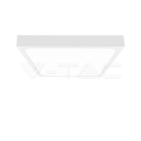 18W LED Плафон Квадрат Бяла Рамка 3000К IP44 - изглед 1