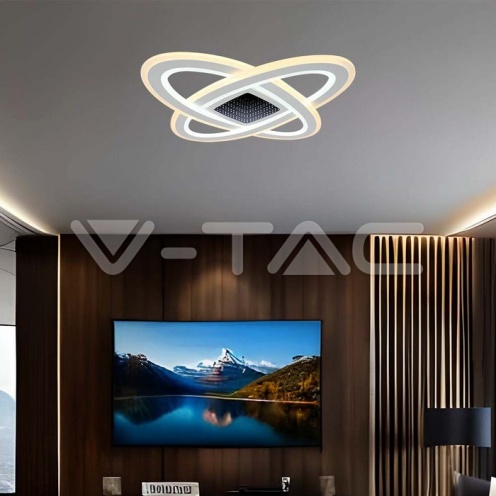 130W LED Осветител За Таван 13600lm CCT: 3000K+6000K Димираща + Дистанционно - изглед 9