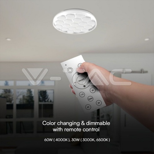 LED плафон 30-60-30W кошер 3в1 с дистанционно 6000lm - изглед 5 - rZ commerce LED плафон 30-60-30W кошер 3в1 с дистанционно 6000lm - изглед 5
