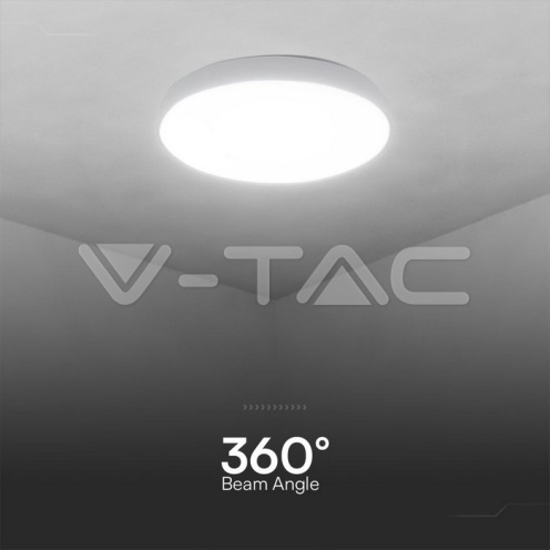 30W / 60W / 30W Плафон С Дистанционно Димируем /бял заоблен/ - изглед 5