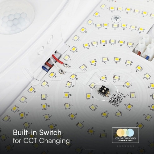 15W LED Тяло Със Сензор SAMSUNG Чип 3 в 1 Кръг Бяло Тяло IP44 - изглед 11 - rZ commerce 15W LED Тяло Със Сензор SAMSUNG Чип 3 в 1 Кръг Бяло Тяло IP44 - изглед 11