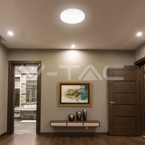 15W LED Тяло Със Сензор SAMSUNG Чип 3 в 1 Кръг Бяло Тяло IP44 - изглед 4 - rZ commerce 15W LED Тяло Със Сензор SAMSUNG Чип 3 в 1 Кръг Бяло Тяло IP44 - изглед 4
