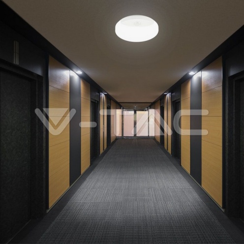 15W LED Тяло Със Сензор SAMSUNG Чип 3 в 1 Кръг Бяло Тяло IP44 - изглед 5 - rZ commerce 15W LED Тяло Със Сензор SAMSUNG Чип 3 в 1 Кръг Бяло Тяло IP44 - изглед 5