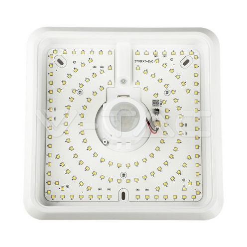 12W LED Плафон Със Сензор SAMSUNG Чип 3 в 1 Квадрат Бяло Тяло - изглед 8 - rZ commerce 12W LED Плафон Със Сензор SAMSUNG Чип 3 в 1 Квадрат Бяло Тяло - изглед 8