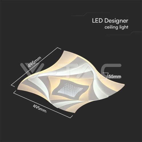63W LED Плафон 3 Степени Димиращ с Дистанционно Бяло Тяло IP20 - изглед 7 - rZ commerce 63W LED Плафон 3 Степени Димиращ с Дистанционно Бяло Тяло IP20 - изглед 7