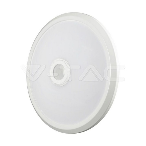 12W LED Плафон Със Сензор SAMSUNG CHIP 3IN1 Кръг Бяло Тяло 900lm - изглед 1 - rZ commerce 12W LED Плафон Със Сензор SAMSUNG CHIP 3IN1 Кръг Бяло Тяло 900lm - изглед 1