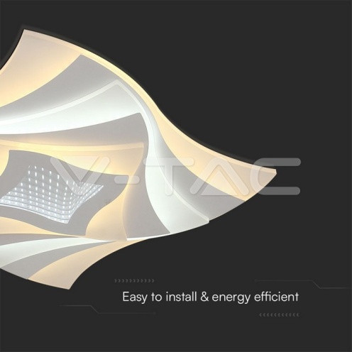 63W LED Плафон 3 Степени Димиращ с Дистанционно Бяло Тяло IP20 - изглед 2 - rZ commerce 63W LED Плафон 3 Степени Димиращ с Дистанционно Бяло Тяло IP20 - изглед 2