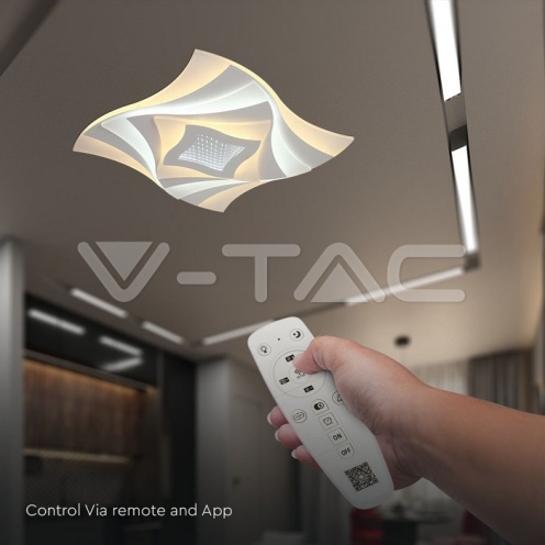 63W LED Плафон 3 Степени Димиращ с Дистанционно Бяло Тяло IP20 - изглед 5 - rZ commerce 63W LED Плафон 3 Степени Димиращ с Дистанционно Бяло Тяло IP20 - изглед 5