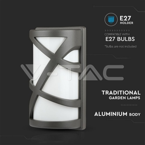 Аплик За Стена E27 Тъмно Сиво - изглед 7 - rZ commerce Аплик За Стена E27 Тъмно Сиво - изглед 7