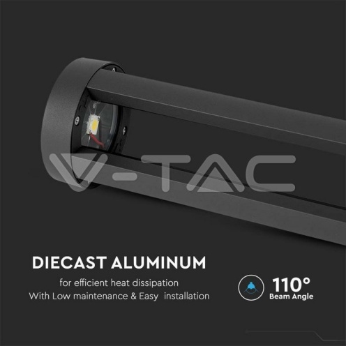 10W Стенна Лампа Черно Тяло 80см 5000К - изглед 6 - rZ commerce 10W Стенна Лампа Черно Тяло 80см 5000К - изглед 6