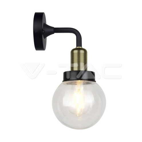 Стенна Лампа GLO E27 IP65 Ф150 Черна - изглед 1 - rZ commerce Стенна Лампа GLO E27 IP65 Ф150 Черна - изглед 1