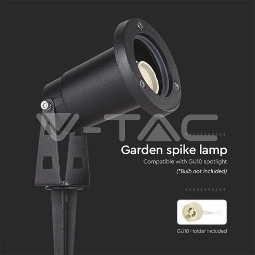 Колче за земя алуминий черно GU10 IP65 (88*75*245mm) - изглед 4 - rZ commerce Колче за земя алуминий черно GU10 IP65 (88*75*245mm) - изглед 4