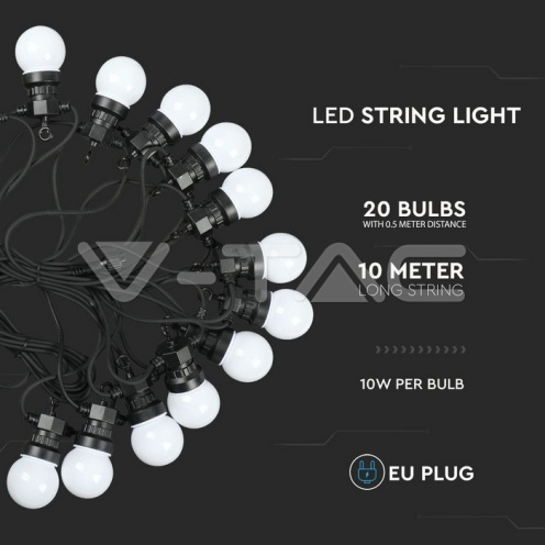 0.5W Поредица Крушки 10М 20 Крушки 24V 6000K. - изглед 3