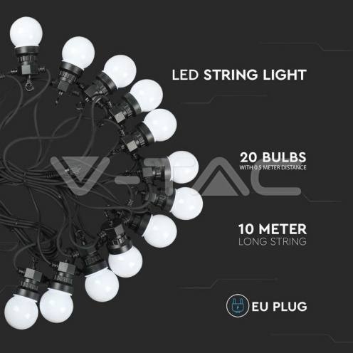 0.5W Поредица Крушки 10М 20 Крушки 24V 3000K - изглед 3