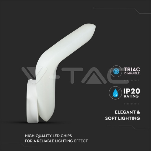 20W LED Стенна Лампа Бяла Димираща 3000K - изглед 10 - rZ commerce 20W LED Стенна Лампа Бяла Димираща 3000K - изглед 10