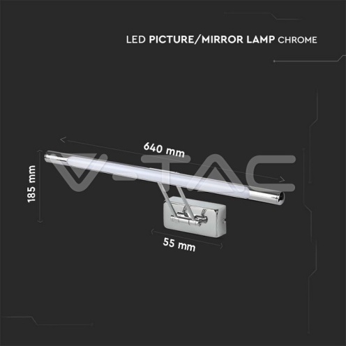 12W LED Лампа За Картина Хром 3000К ф640 - изглед 6 - rZ commerce 12W LED Лампа За Картина Хром 3000К ф640 - изглед 6