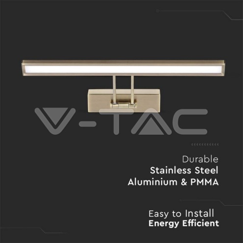 8W LED Лампа За Картина Подвижна Златна ф455 3000К - изглед 6 - rZ commerce 8W LED Лампа За Картина Подвижна Златна ф455 3000К - изглед 6