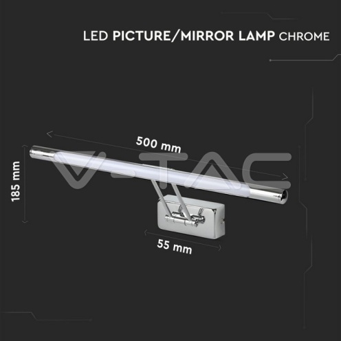 8W LED Лампа За Картина Хром 4000К ф500 - изглед 11 - rZ commerce 8W LED Лампа За Картина Хром 4000К ф500 - изглед 11