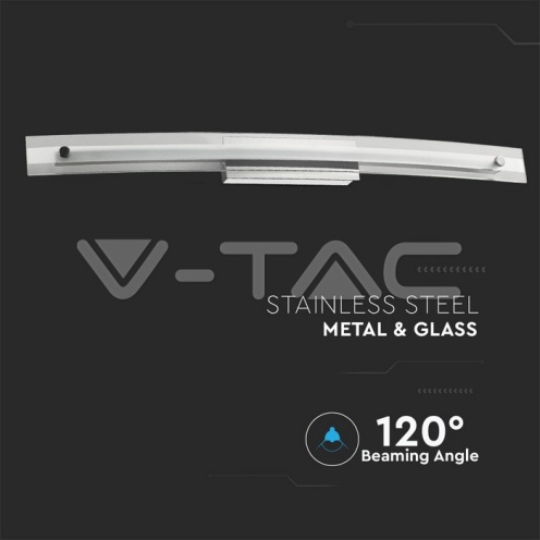12W LED Стенна/Таванна Лампа Стъкло/Хром 4000К - изглед 6 - rZ commerce 12W LED Стенна/Таванна Лампа Стъкло/Хром 4000К - изглед 6