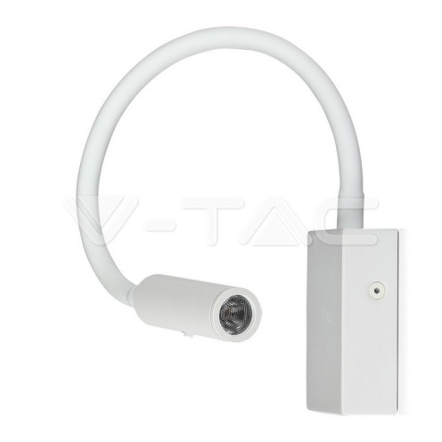 3W LED Стенна Лампа Спалня Бяла 3000К - изглед 3 - rZ commerce 3W LED Стенна Лампа Спалня Бяла 3000К - изглед 3