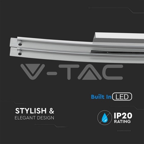 36W LED Стена/Таван Хром Двойно Стъкло 4000К D985*2 - изглед 4