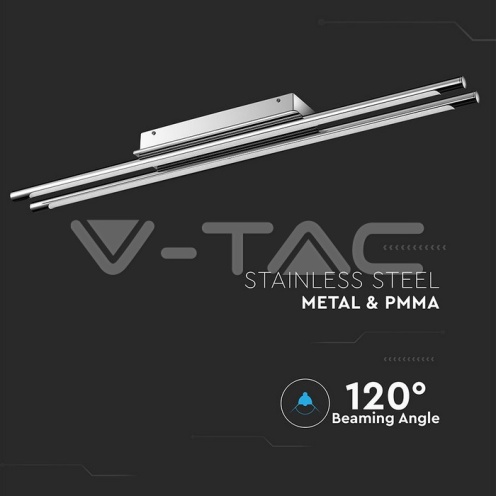 36W LED Стенна/Таванна Лампа Хром 4000К - изглед 4 - rZ commerce 36W LED Стенна/Таванна Лампа Хром 4000К - изглед 4