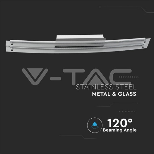 36W LED Стена/Таван Хром Двойно Стъкло 4000К D985*2 - изглед 3