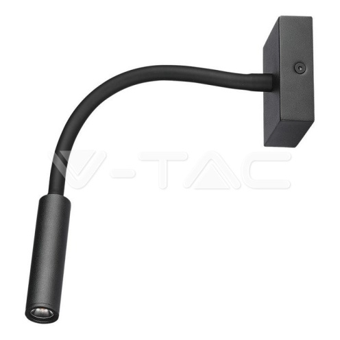 3W LED Стенна Лампа Спалня Черна 3000К - изглед 3 - rZ commerce 3W LED Стенна Лампа Спалня Черна 3000К - изглед 3