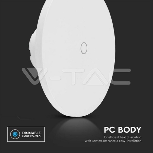 12W LED Стенна Лампа 3в1 Бяла Димираща - изглед 5 - rZ commerce 12W LED Стенна Лампа 3в1 Бяла Димираща - изглед 5