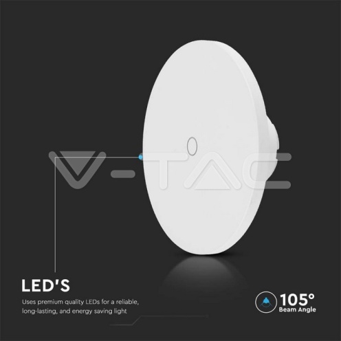 12W LED Стенна Лампа 3в1 Бяла Димираща - изглед 4 - rZ commerce 12W LED Стенна Лампа 3в1 Бяла Димираща - изглед 4