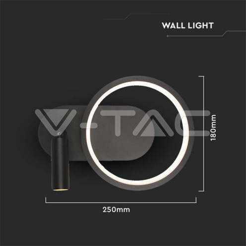 LED Осветител 14W хотел аплик черен 3000K 1500Lm - изглед 5 - rZ commerce LED Осветител 14W хотел аплик черен 3000K 1500Lm - изглед 5