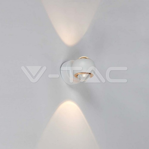 10W LED Стенна лампа бяло тяло 3000K 950Lm - изглед 6