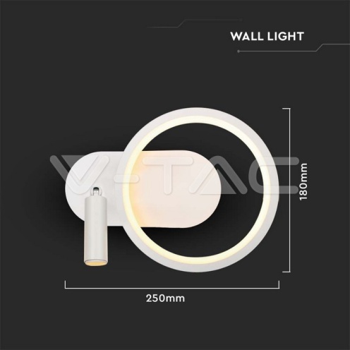 LED Осветител 14W Хотел Аплик Бял 4000K - изглед 4