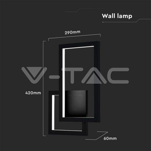 20W Стенна Лампа Черно Тяло 3000K IP54 - изглед 7 - rZ commerce 20W Стенна Лампа Черно Тяло 3000K IP54 - изглед 7