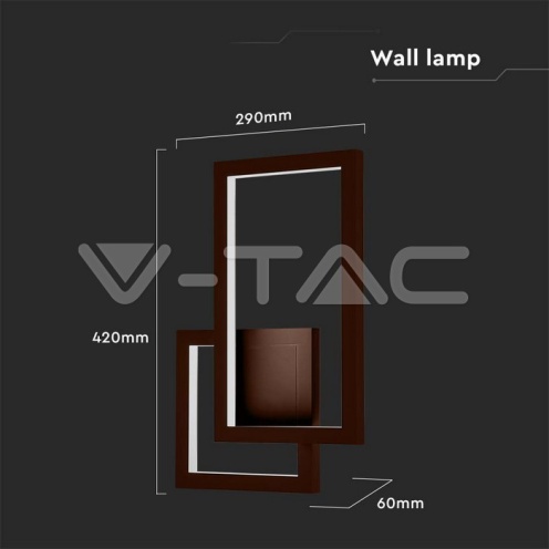 20W Стенна Лампа Corten 3000K IP54 - изглед 5
