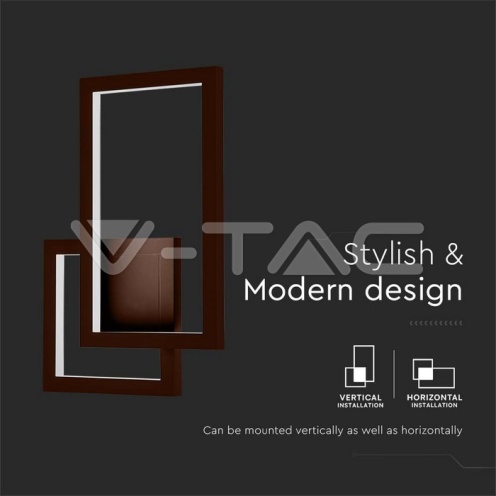 20W Стенна Лампа Corten 4000K IP54 - изглед 1