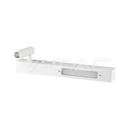 3+6W LED Стенна Лампа За Стена Бяла 3000K - изглед 4 - rZ commerce 3+6W LED Стенна Лампа За Стена Бяла 3000K - изглед 4