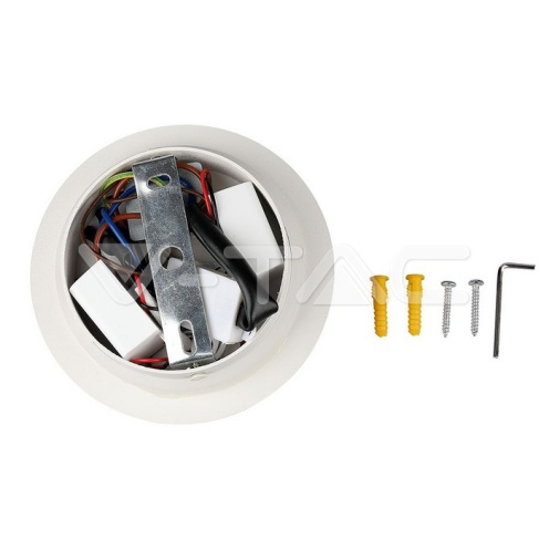 3+6W LED Стенна Лампа За Стена Бяла 3000K кръг - изглед 1 - rZ commerce 3+6W LED Стенна Лампа За Стена Бяла 3000K кръг - изглед 1