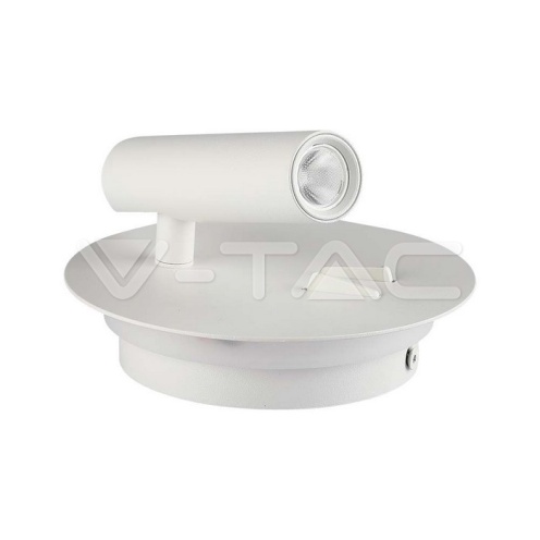 3+6W LED Стенна Лампа За Стена Бяла 3000K кръг - изглед 3 - rZ commerce 3+6W LED Стенна Лампа За Стена Бяла 3000K кръг - изглед 3