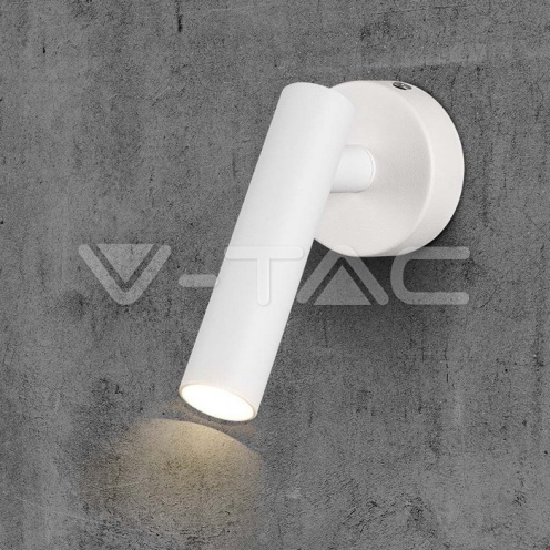 2W LED Стенен Аплик Хотел Кръг 4000K Бяло Тяло - изглед 3