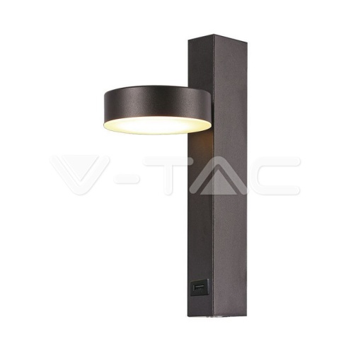 8W LED Аплик с USB 3000K Черно Тяло - изглед 1