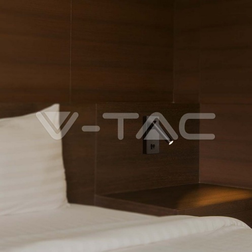 2W LED Стенен Аплик Хотел Квадрат 4000K Черно Тяло - изглед 8 - rZ commerce 2W LED Стенен Аплик Хотел Квадрат 4000K Черно Тяло - изглед 8