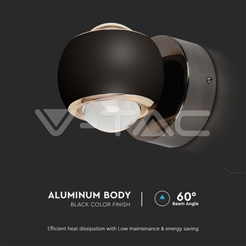 10W LED Стенна Лампа Черно Тяло 3000K - изглед 5 - rZ commerce 10W LED Стенна Лампа Черно Тяло 3000K - изглед 5