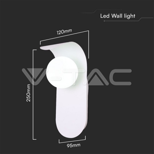 LED Дизайнерски аплик 1хG9 бяла - изглед 6 - rZ commerce LED Дизайнерски аплик 1хG9 бяла - изглед 6